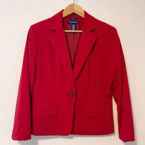 Evan Picone Vintage Red Blazer Size 10